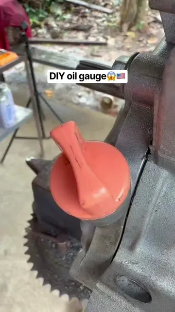 DIY oil gauge😱mechanic knows👨‍🔧🇺🇸 #trending  #automobile  #usa  #DIY  #mech