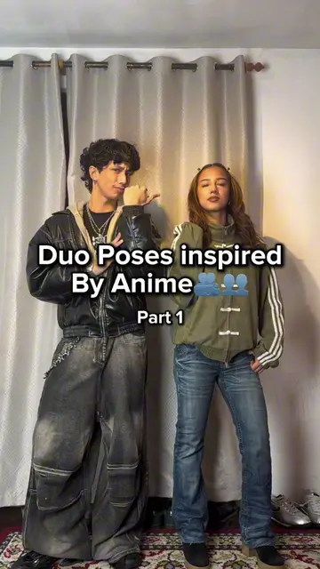 Animes got the best poses fr! Duo Poses inspired by Anime👥🫂 Part 1: What anime