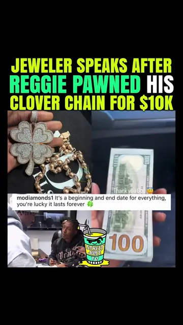 Jeweler takes a pictures holding Reggie Clover chain that Kai Cenat gave him, af