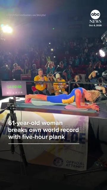Canadian athlete DonnaJean Wilde, 61, has broken her own world record by plankin