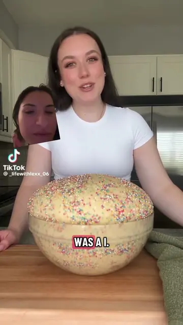 I knew this was fake #greenscreenvideo #fyppppp #ai #baking #cookies  