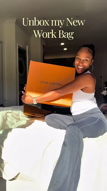 New @Louis Vuitton Work Bag Alert ❗️Thank you to My Man 🧡 #unboxing #designerba