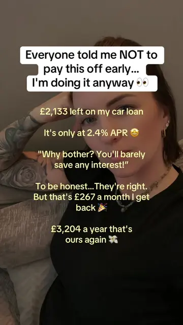 Frugal living Mum: Why I'm paying off my car loan early 🚗 £2,133 left at 2.4%… 