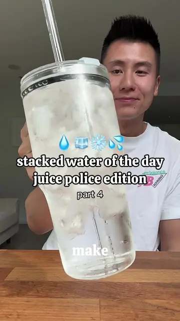 💧🧊❄️💦 stacked water of the day, another one for the JUICE POLICE 🧃🚓  i make