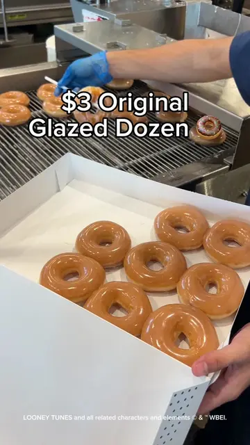 $3 Original Glazed Dozen 🎃 When you buy any dozen Friday, 10/9 thru Sunday, 10/