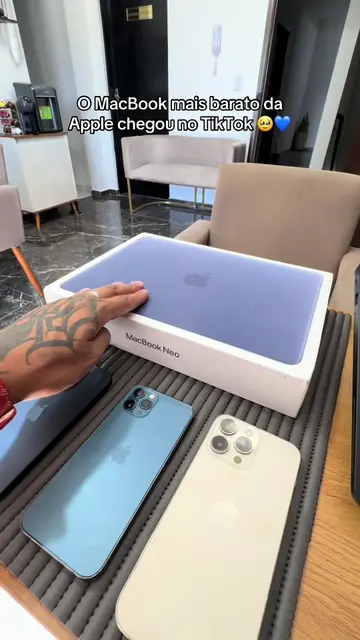 MacBook Neo chegou 🥹💙 #macbook #neo #apple 