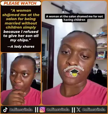 "A woman sh@med me at the salon for being married without children simply becaus