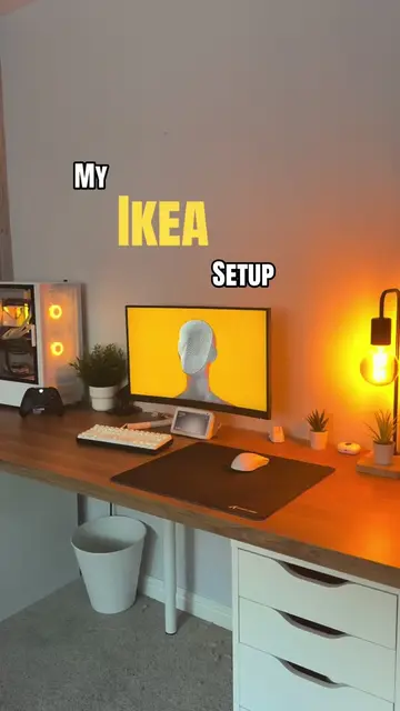 My IKEA setup ——————— #techtok #setup #cozy #clean #ikea 