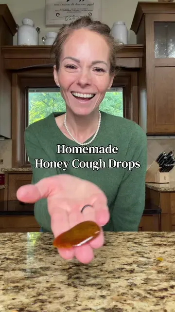 Homemade Honey Cough Drops #coughdrops #naturalproducts #MomsofTikTok #homemade 