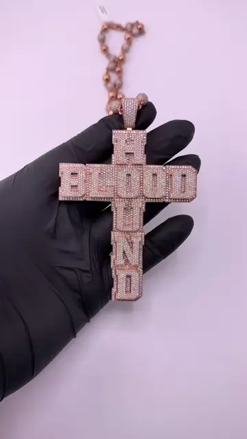 Custom BloodHound Pendant Cross🩸  #jboogie #liljeff #q50 #bloodhoundliljeff #bl