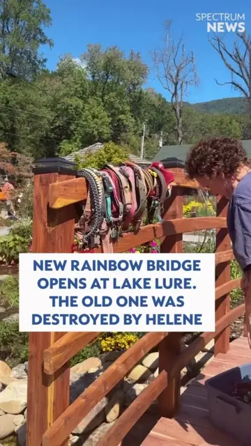 Hurricane Helene in 2024 wiped out the Rainbow Bridge at Lake Lure, NC. Two year