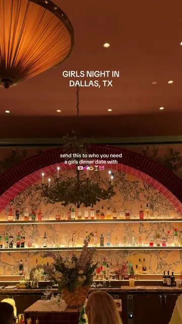 save this for your next girls dinner in dallas 🎀💕 service and the interior was