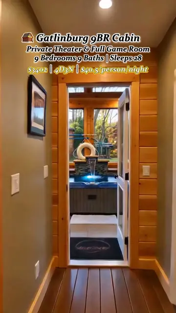 I found this amazing cabin in Gatlinburg. Perfect for large family & friend grou