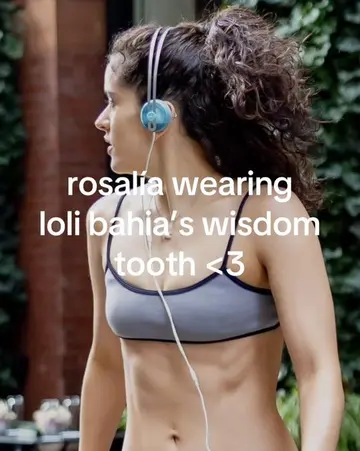 ROSALÍA was spotted wearing her girlfriend Loli Bahia’s wisdom tooth as a neckla