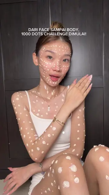 worthit sih cobain 1000 dots challenge ini🙂‍↔️ bikin kulit auto cerah n toneup�