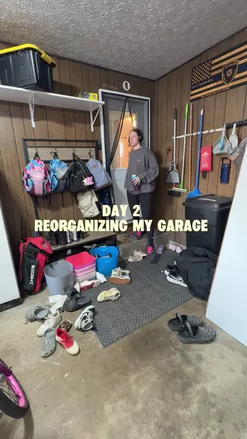 Beadboard makes everything better #garagecleanout 