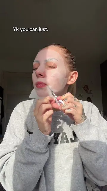 How to get your facemask to fit PERFECTLY #facemask #facemaskhack #sheetmask #ha