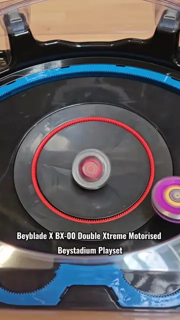 It's time to let it rip! 💥 The Beyblade X BX-00 Double Xtreme Motorised Beystad