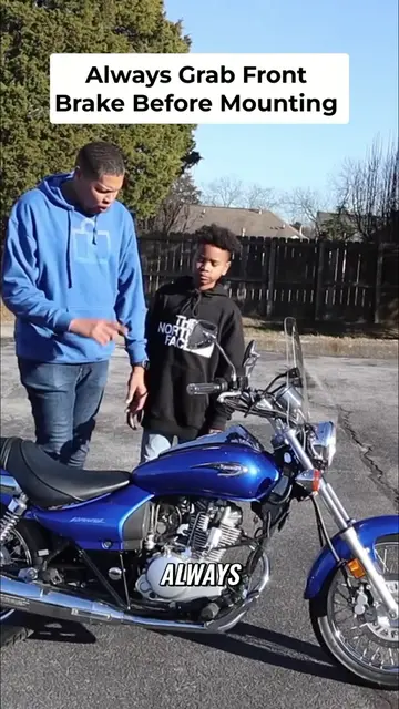 Crucial safety tip for every rider: Always grab the front brake before you swing