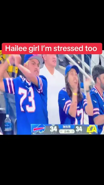 That was a rough watch #bills #joshallen #haileesteinfeld #nfl #football 