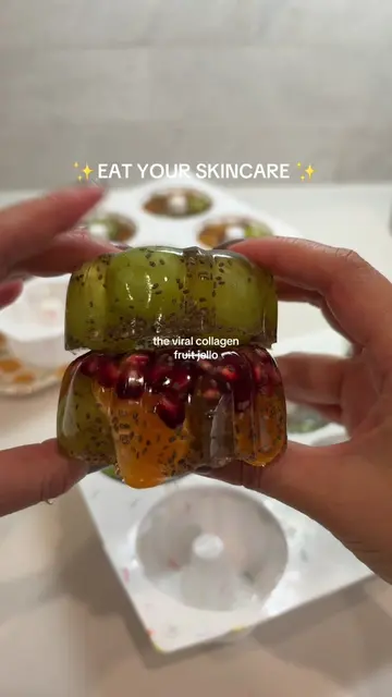 the viral collagen fruit jello from @Mariana that i make weekly ✨ it’s the perfe
