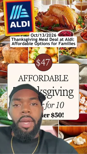 This year, Aldi offers a Thanksgiving meal deal for $40, making it affordable fo