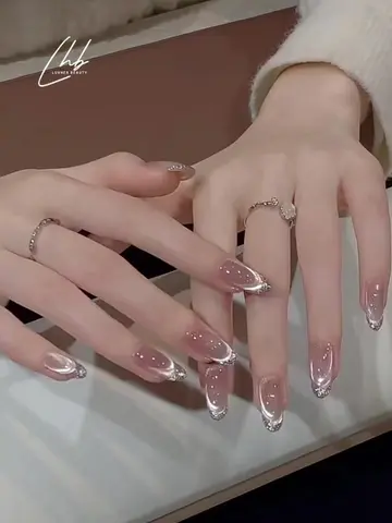 Milky Sheer French Cat-Eye Nails 🤍✨💅 | Quiet Luxury Meets Magnetic Elegance | 