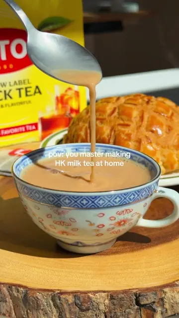 #AD I finally figured out the recipe for a cozy cup of Hong Kong milk tea that t