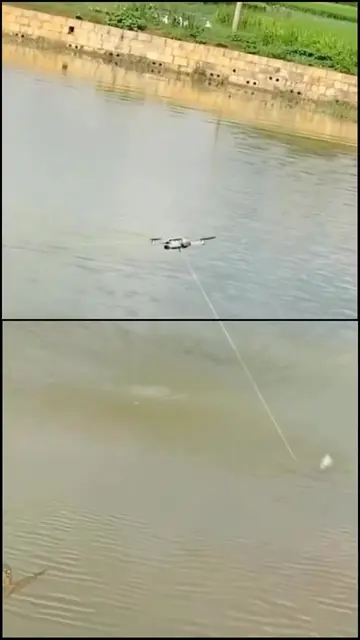 This is how NOT to go fishing 😂🚫 #dronefail #dronecrash #fishingdrone #dronedo