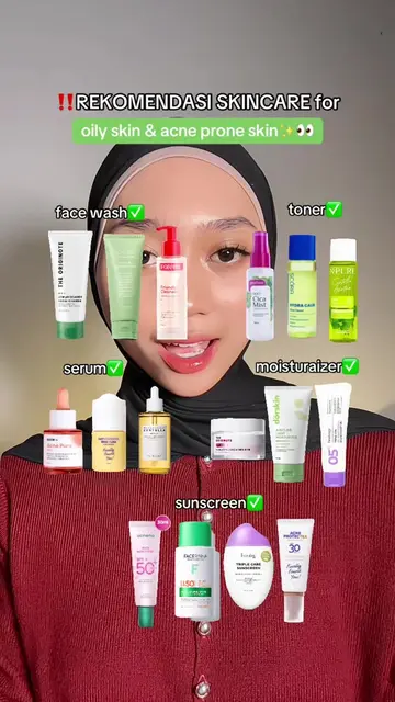 #rekomendasiskincare #skincareviral #oilyskin #acneproneskin 