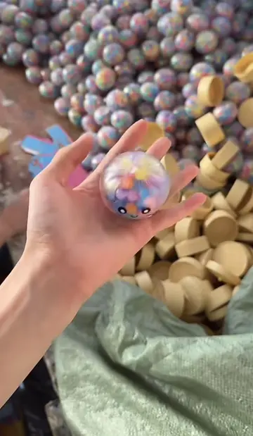 5.5cm colorful bead dumplings squishy huge stock available, packing right now so