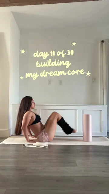 DAY 11 OF 30 building my dream core 💫 #fitnessjourney #coreworkout #coreroutine