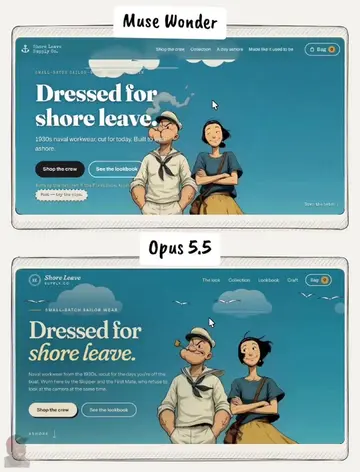 🤖🎨 AI is changing web design! Watch how Muse Wonder and Opus 5.5 transform a s