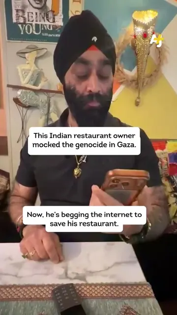 An Indian restaurant in London is at risk of closure. Its owner often attends ri