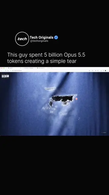 This Guy Spent 5 Billion Opus 5.5 Tokens Creating A Simple Tear A developer name
