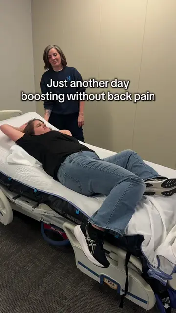 Just another day of boosting without the back pain. Two buttons, ten seconds, no