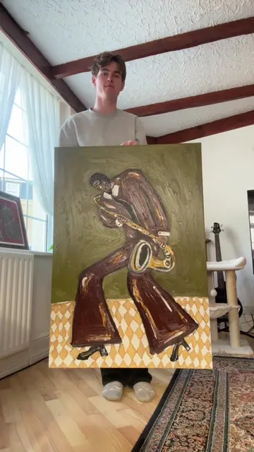 #jazz #sax #fyp #oilpainting #artist 