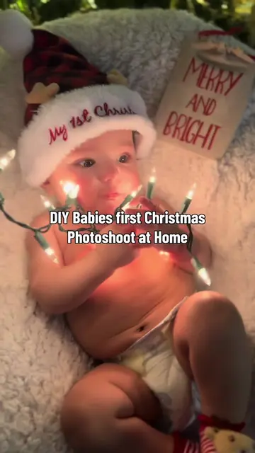 🎄📸 DIY Baby’s First Christmas Photoshoot on a Budget! 🎅🏼✨ You don’t need an 
