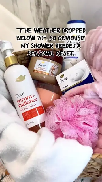 The temperature dropped, so naturally my shower needed a whole seasonal makeover