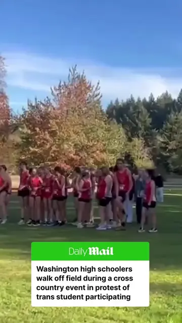 A dozen high school cross country runners found themselves on the front lines of