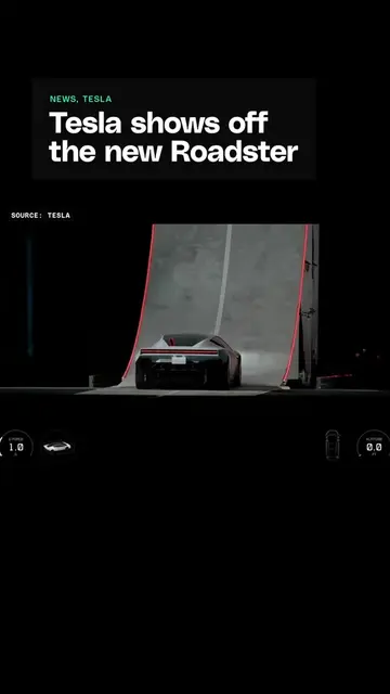 Tesla shows off the new Roadster by racing it up ramp and using jets to help it 