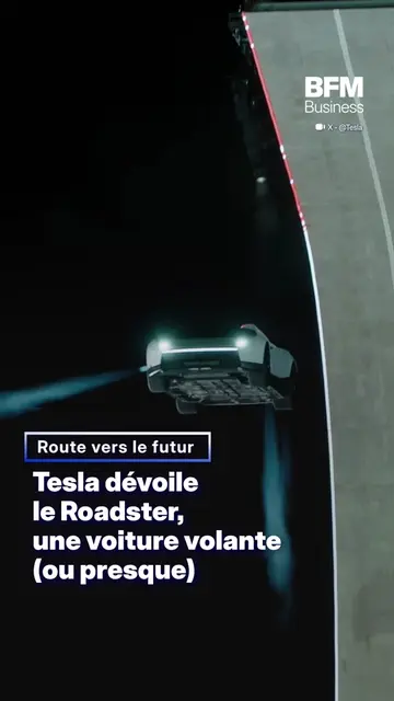 Tesla Roadster, une voiture volante (ou presque) ! 🚗💨 Tesla a dévoilé jeudi so