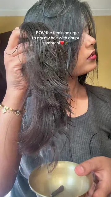 Haircare rituals #dhup #fyp #hairdryer #haircare 