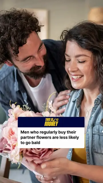 MEN WHO BUY THEIR PARTNERS FLOWERS REGULARLY ARE LESS LIKELY TO GO BALD, ACCORDI