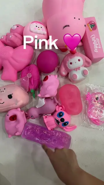 Red yellow pink blue green #squishy #fyp #squishyasmr #crunchy 