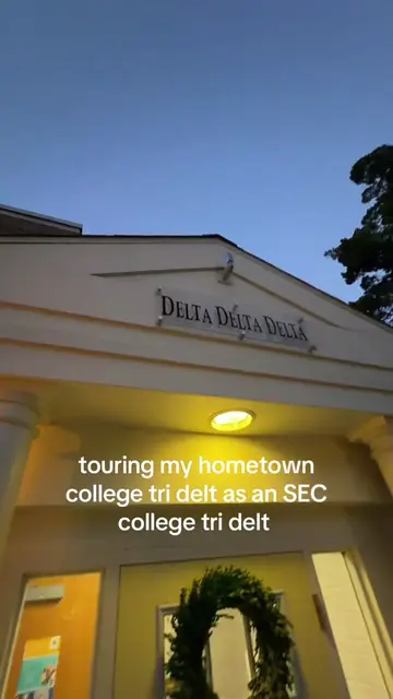 Touring my home town colleges Tri delt house as a sec college Tri delt🐬 #tridel