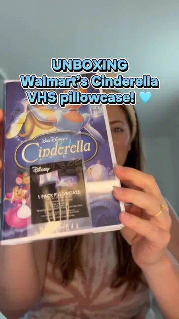 📼🩵 A little Disney nostalgia! Walmart has these adorable VHS-inspired pillowca