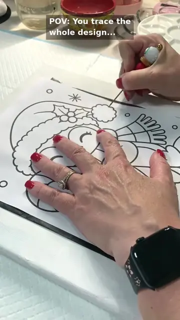 🤣🐝 Well, this is embarrassing! There I am, happily tracing away with my cute l