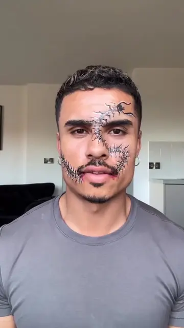Halloween makeup inspo 🎃🪱 @simplywithsyed #halloweenmakeup 