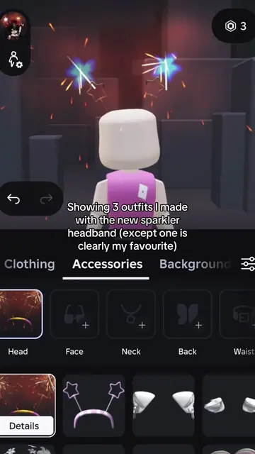 #robloxfyp #newitem #sparkler #headband 